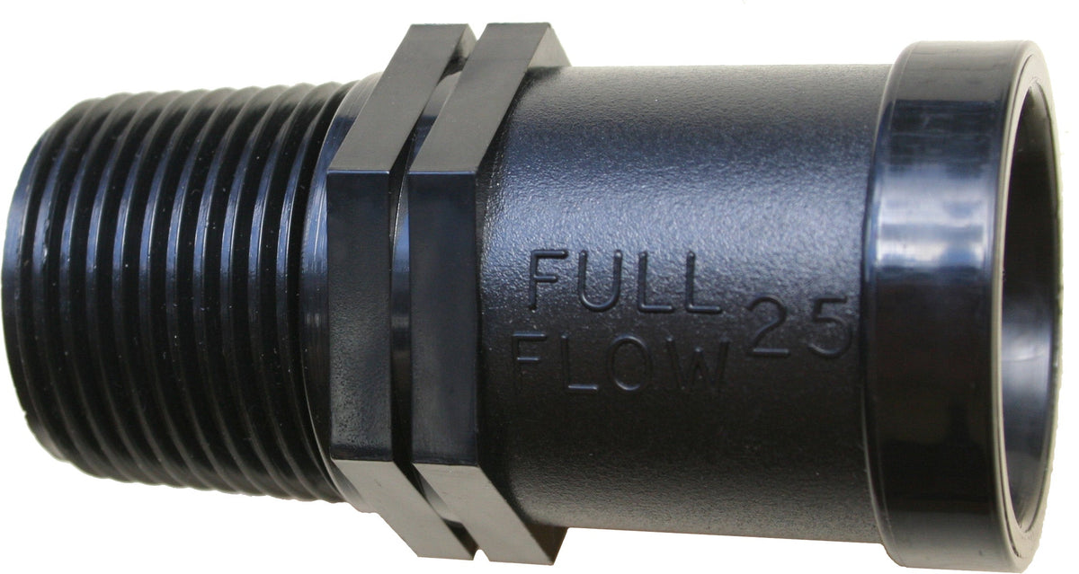 Full Flow Male Adaptor (P X Mi) 25Mm X 1" Bsp