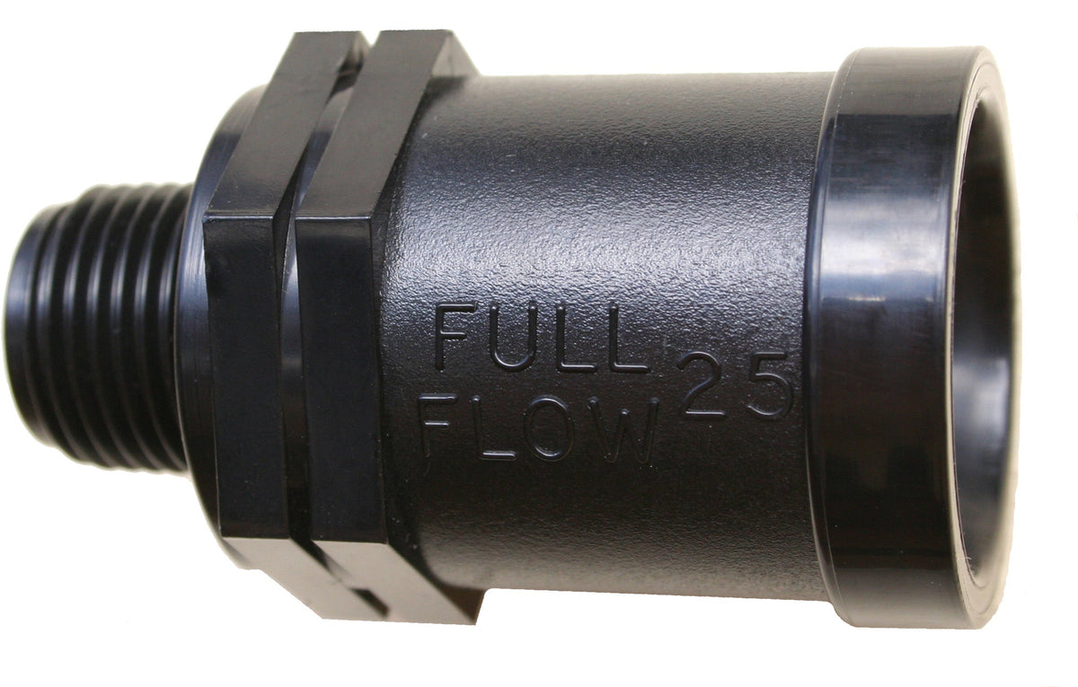 Full Flow Male Adaptor (P X Mi) 25Mm X 1/2" Bsp