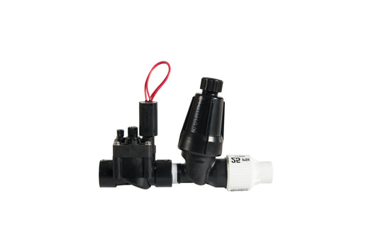 Hunter Drip 1" (25 Mm) Bsp Pgv Globe Valve With 1" Npt Hy-100-075 Filter System, And 2.8 Bar (40 Psi) Regulator, Ͽ�" Fpt Outlet