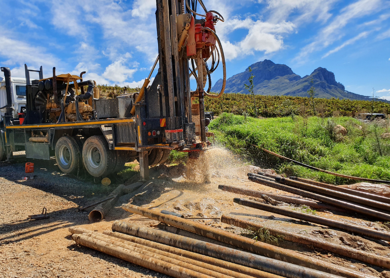 Borehole drilling in the Western Cape
